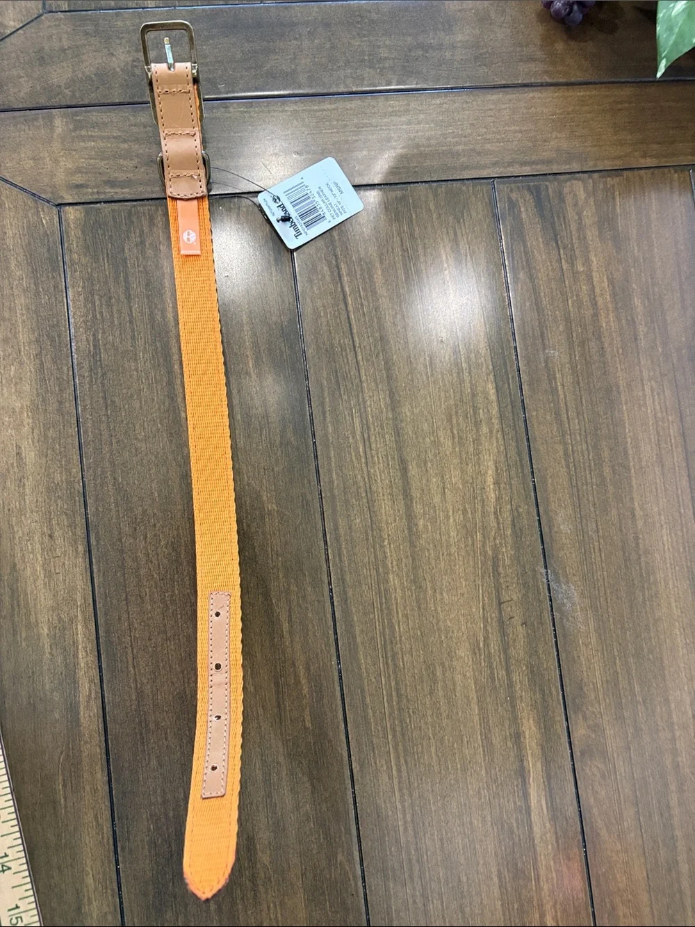 New Timberland Leather Dog Collar